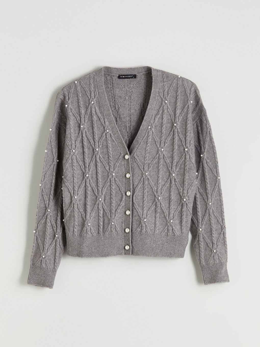 Woman GREY Cardigan-4