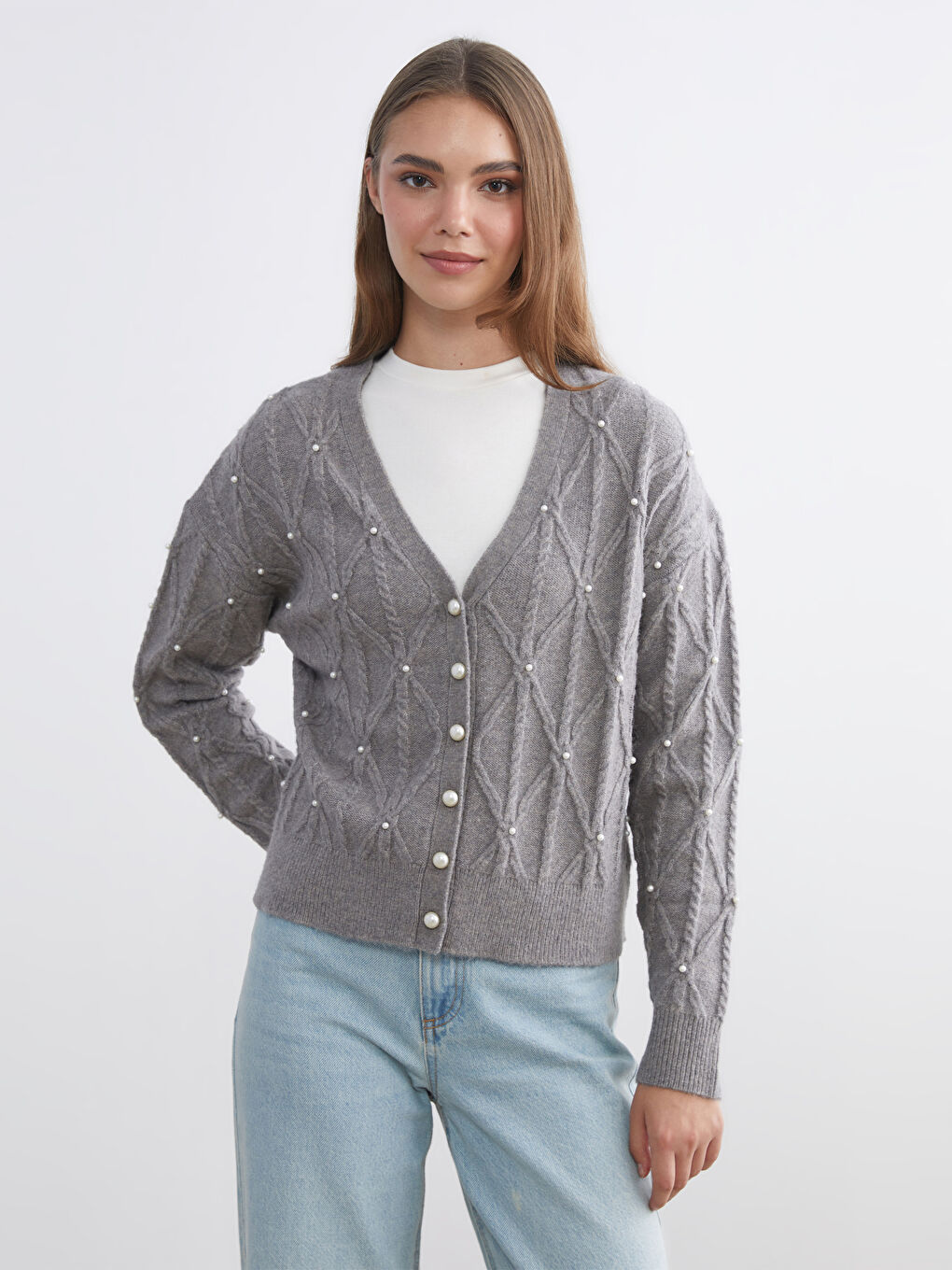 Woman GREY Cardigan