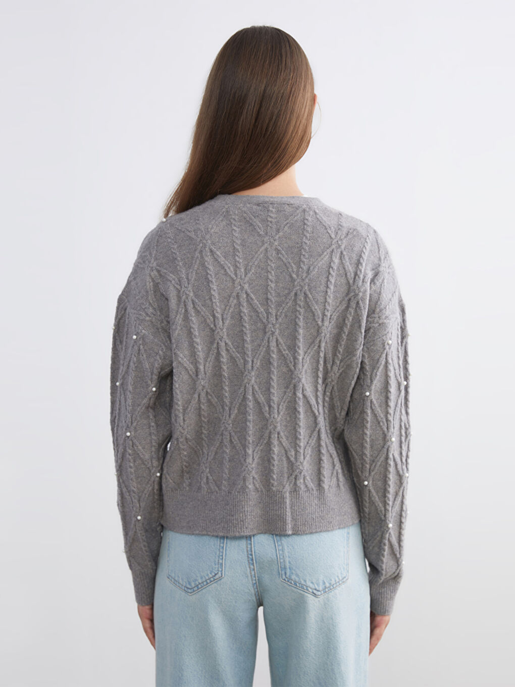 Woman GREY Cardigan-3