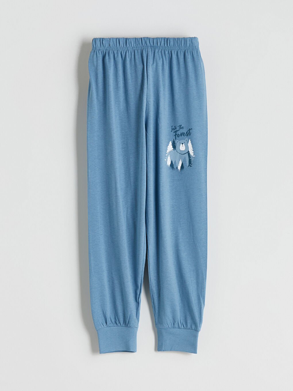 İndigo Beli Lastikli Erkek Çocuk Pijama Alt