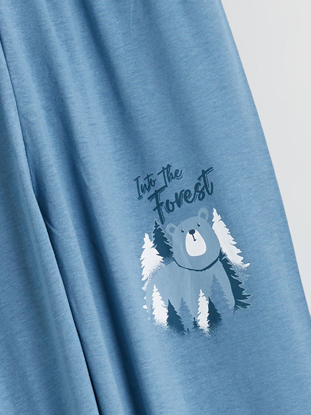 İndigo Beli Lastikli Erkek Çocuk Pijama Alt-2