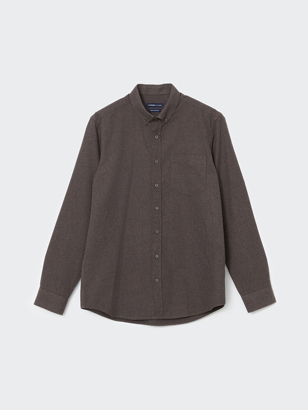 LCWAIKIKI Classic Regular Fit Long Sleeve Gabardine Men's Shirt -W5EB48Z8-D3G