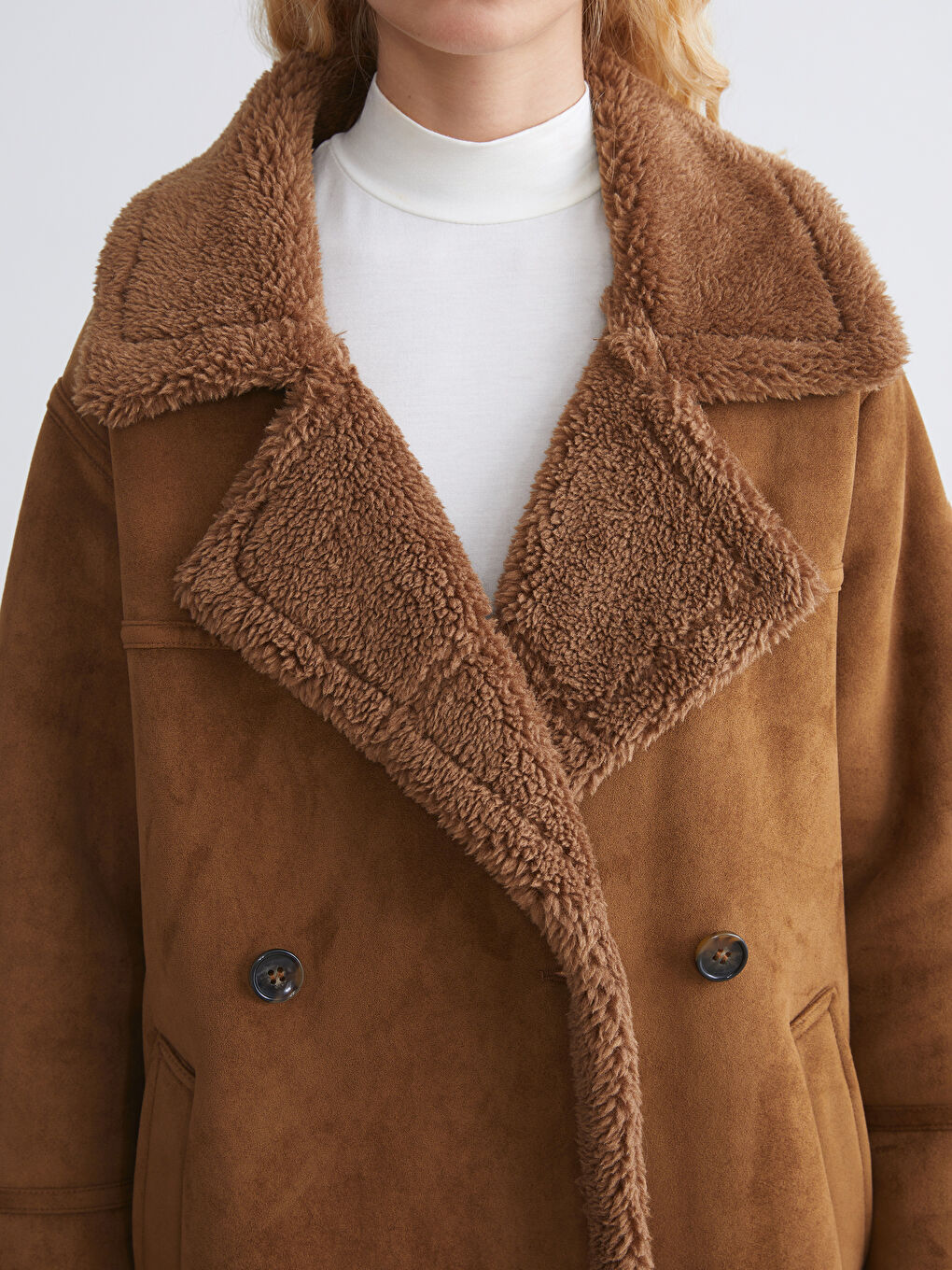 Woman BROWN Overcoat-2