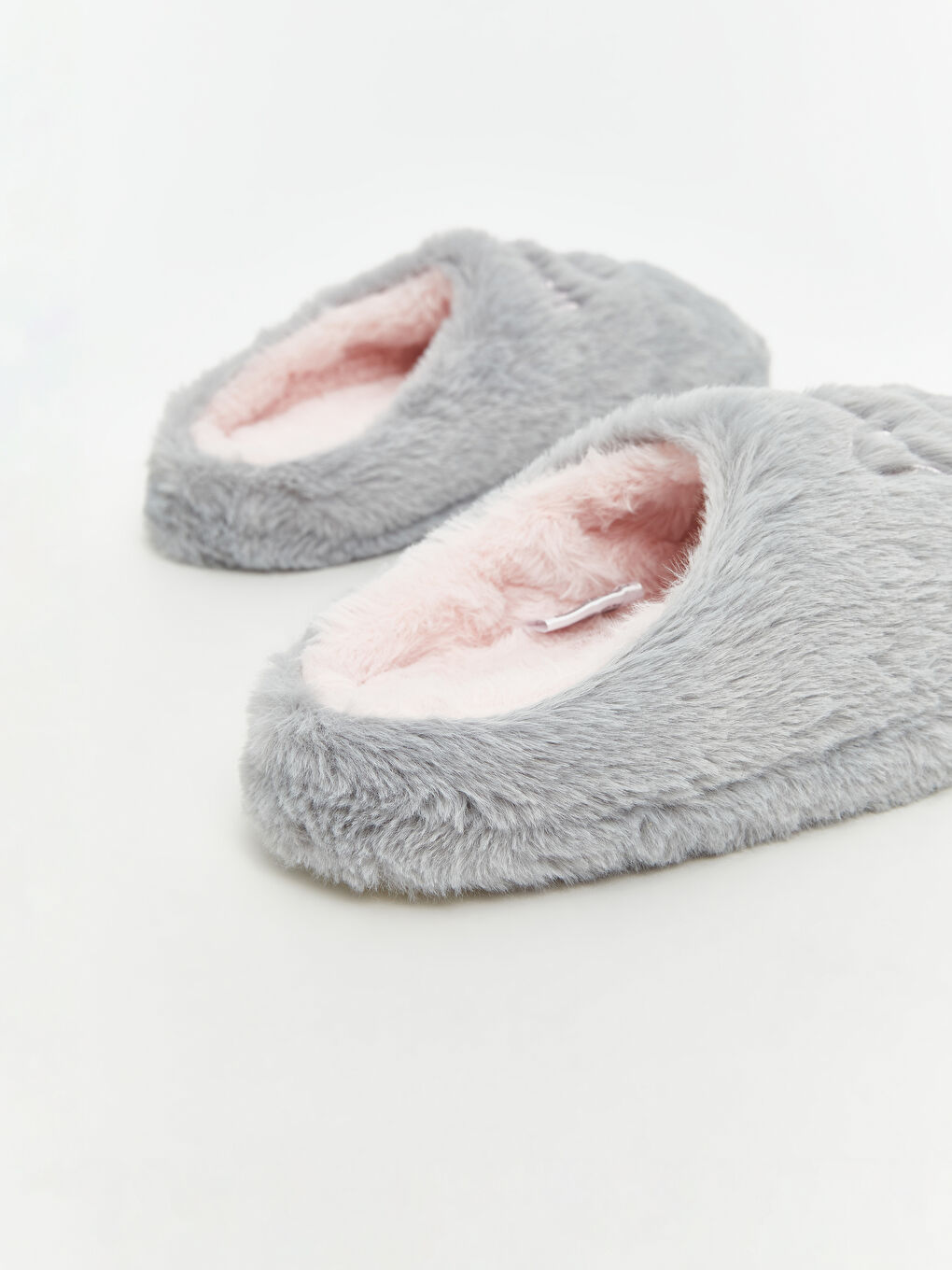 Gri Kedi Nakışlı Kadın Ev Terliği-4