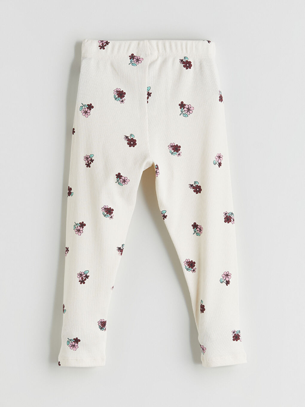 ليجن للبنات بخصر مرن ومُزهر-2