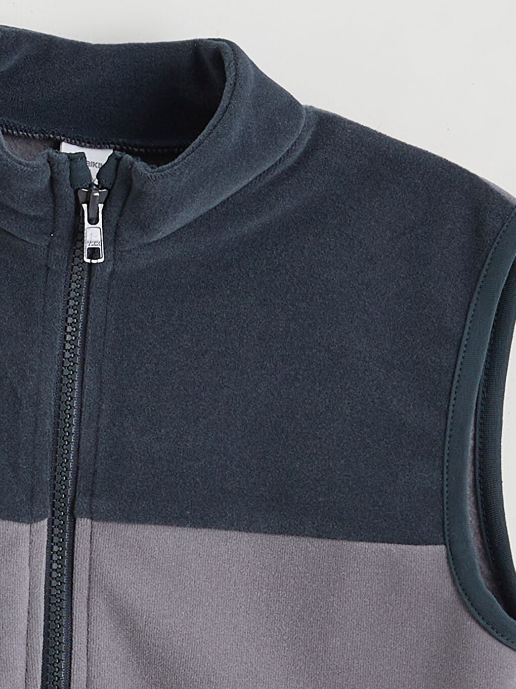 Antrasit Dik Yaka Polar Erkek Çocuk Yelek-2