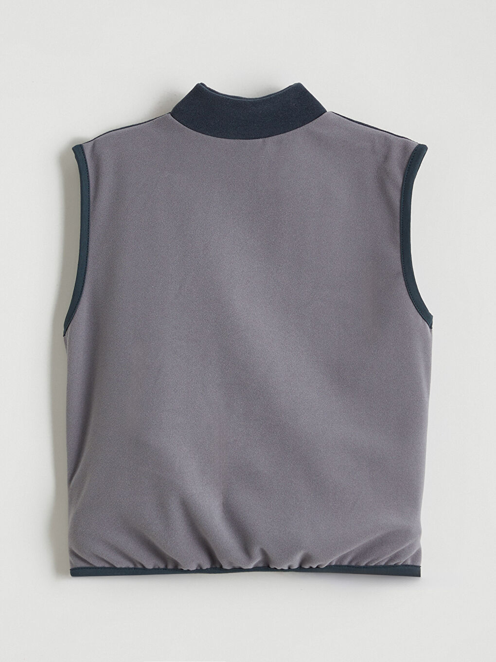 Antrasit Dik Yaka Polar Erkek Çocuk Yelek-3