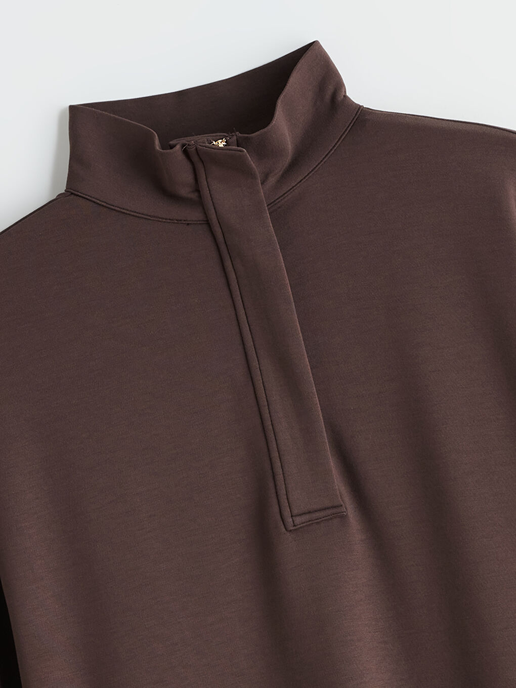 تونيك سويتشيرت بياقة قمع للسيدات-5