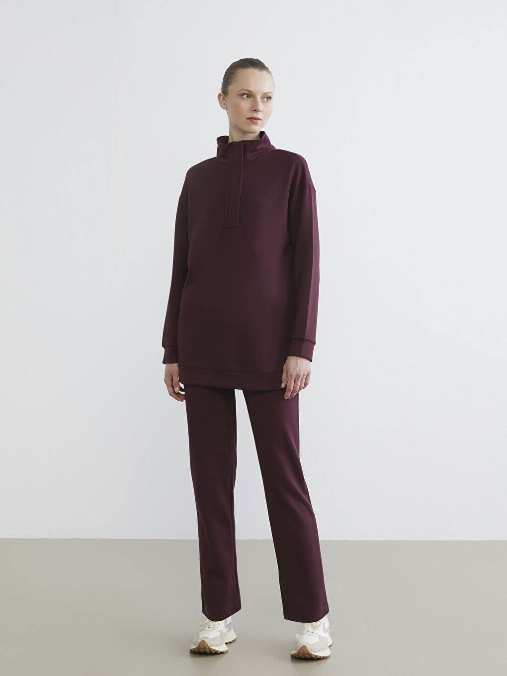 Φούτερ Χιτώνιο Λαιμός Χωνί Γυναικείο-1