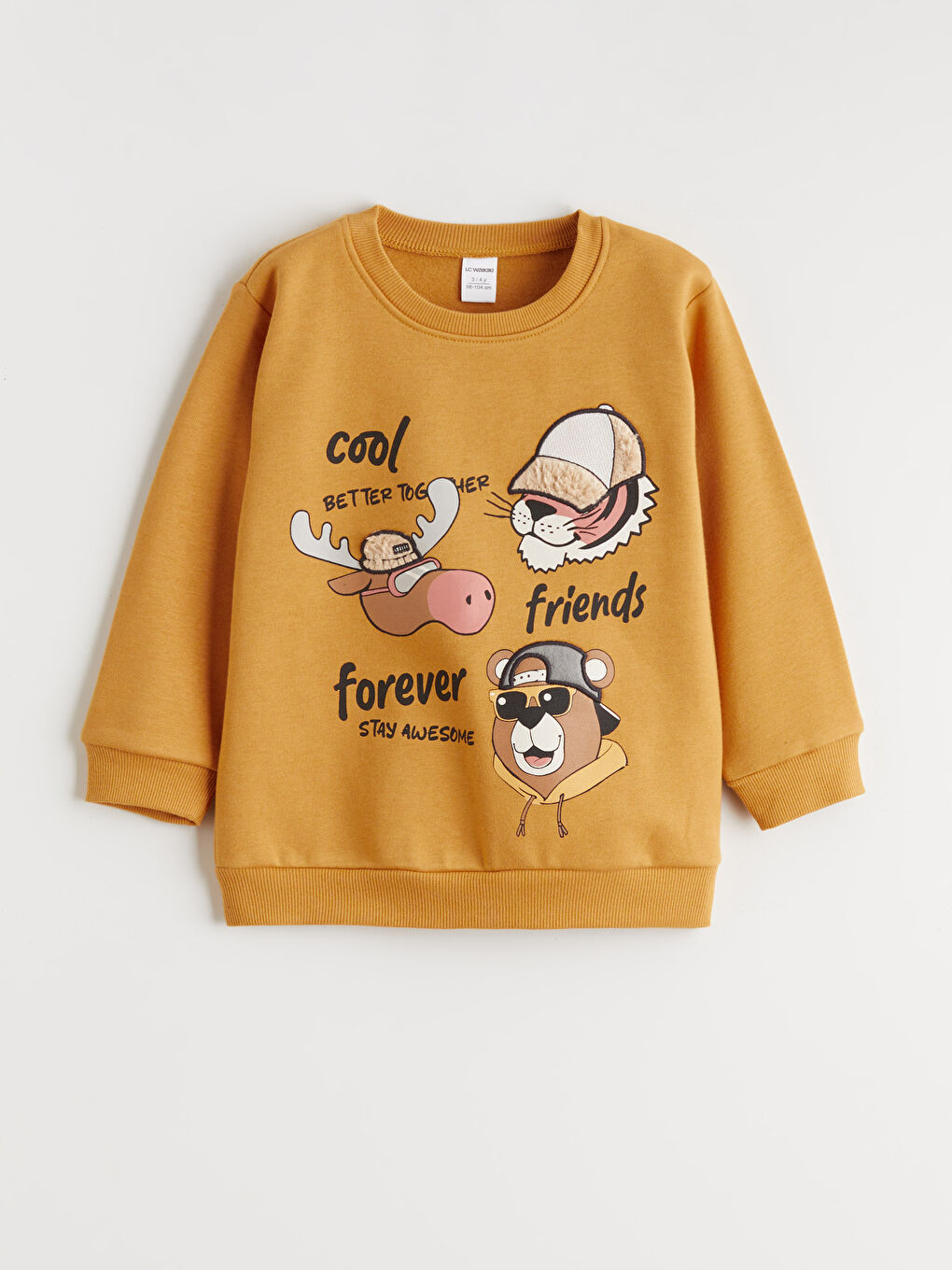 سويت شيرت بياقة دائرية وبنطلون رياضي للأولاد-1