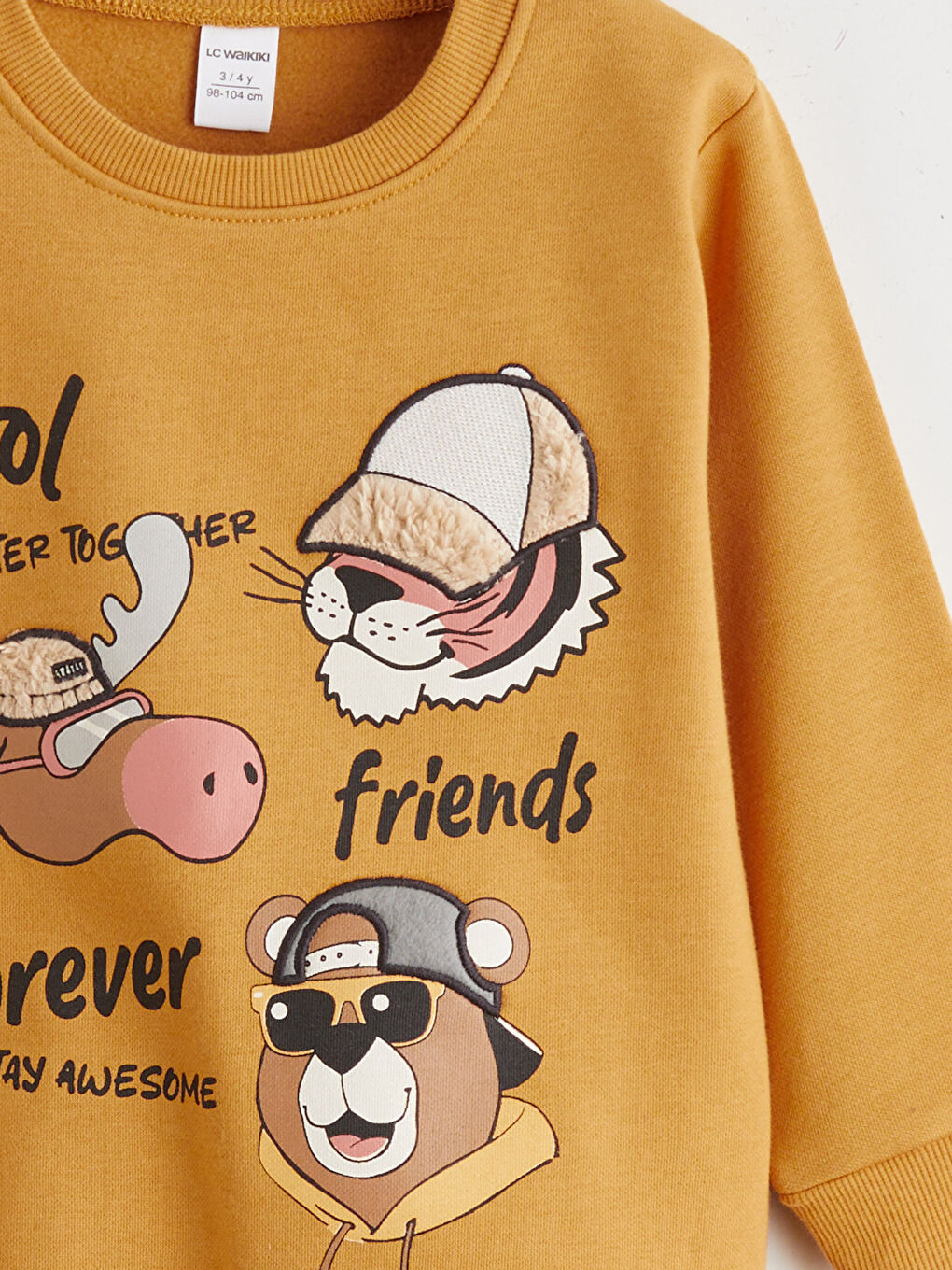 سويت شيرت بياقة دائرية وبنطلون رياضي للأولاد-5