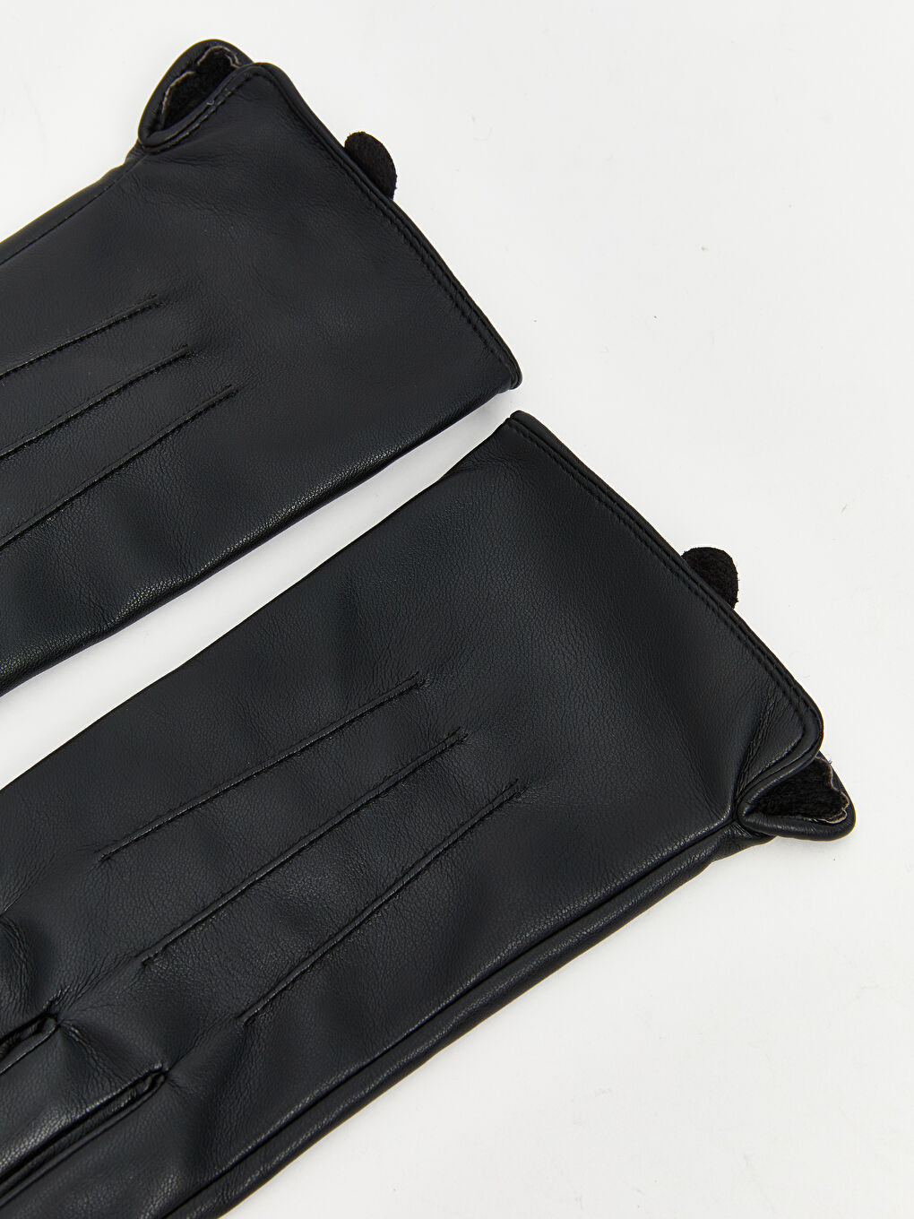 әйелдерге арналған жасанды былғары қолғаптар-1