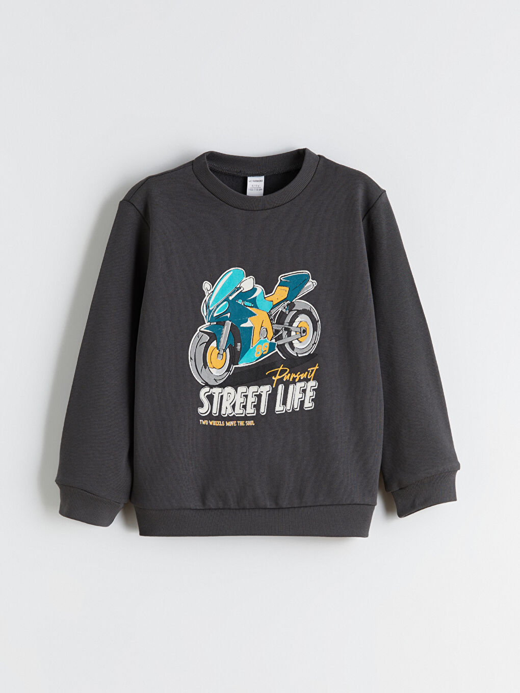 Crew Neck Printed Boys' Sweatshirt 2 Pack-1