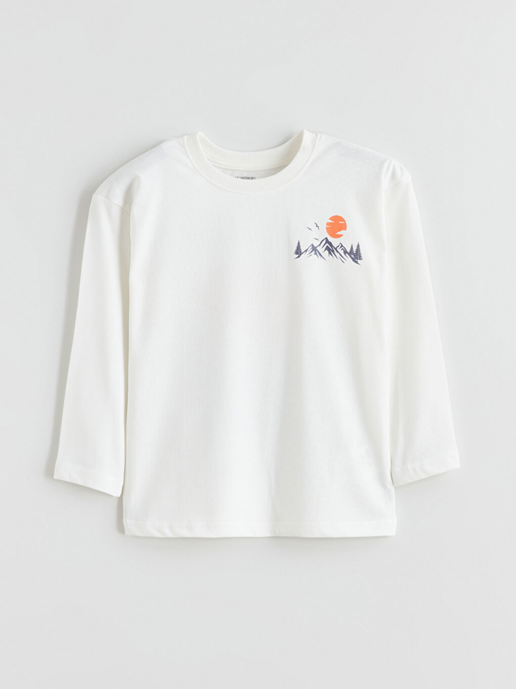 Crew Neck Printed Boys' T-Shirt-1