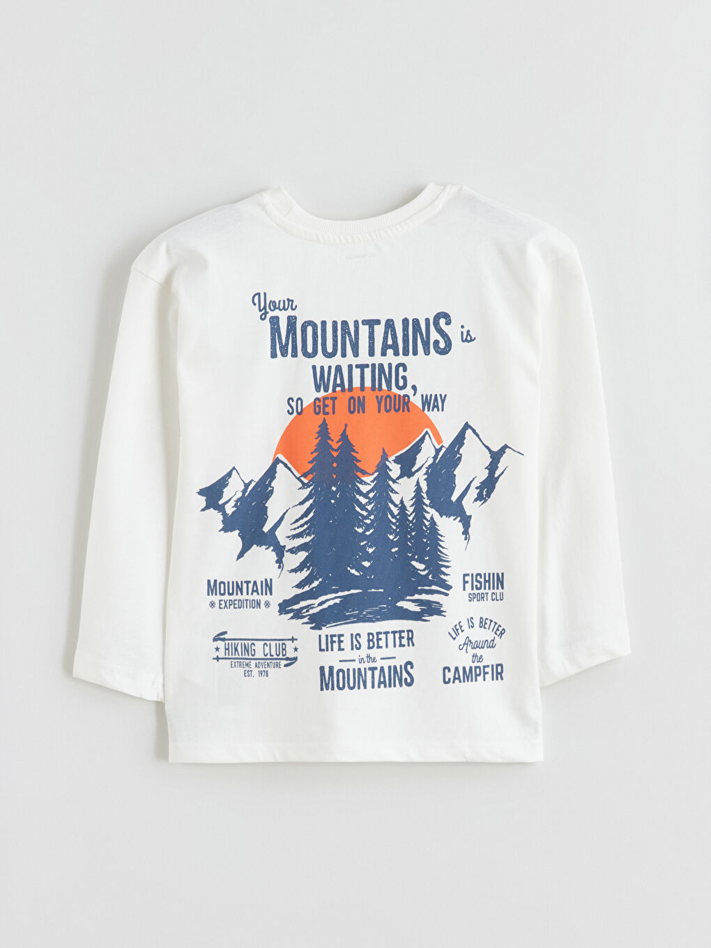 Crew Neck Printed Boys' T-Shirt-4