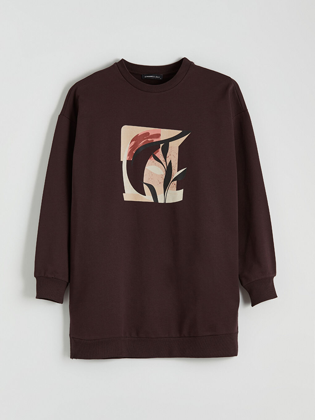 Printed Oversize Women's Sweatshirt Tunic-4