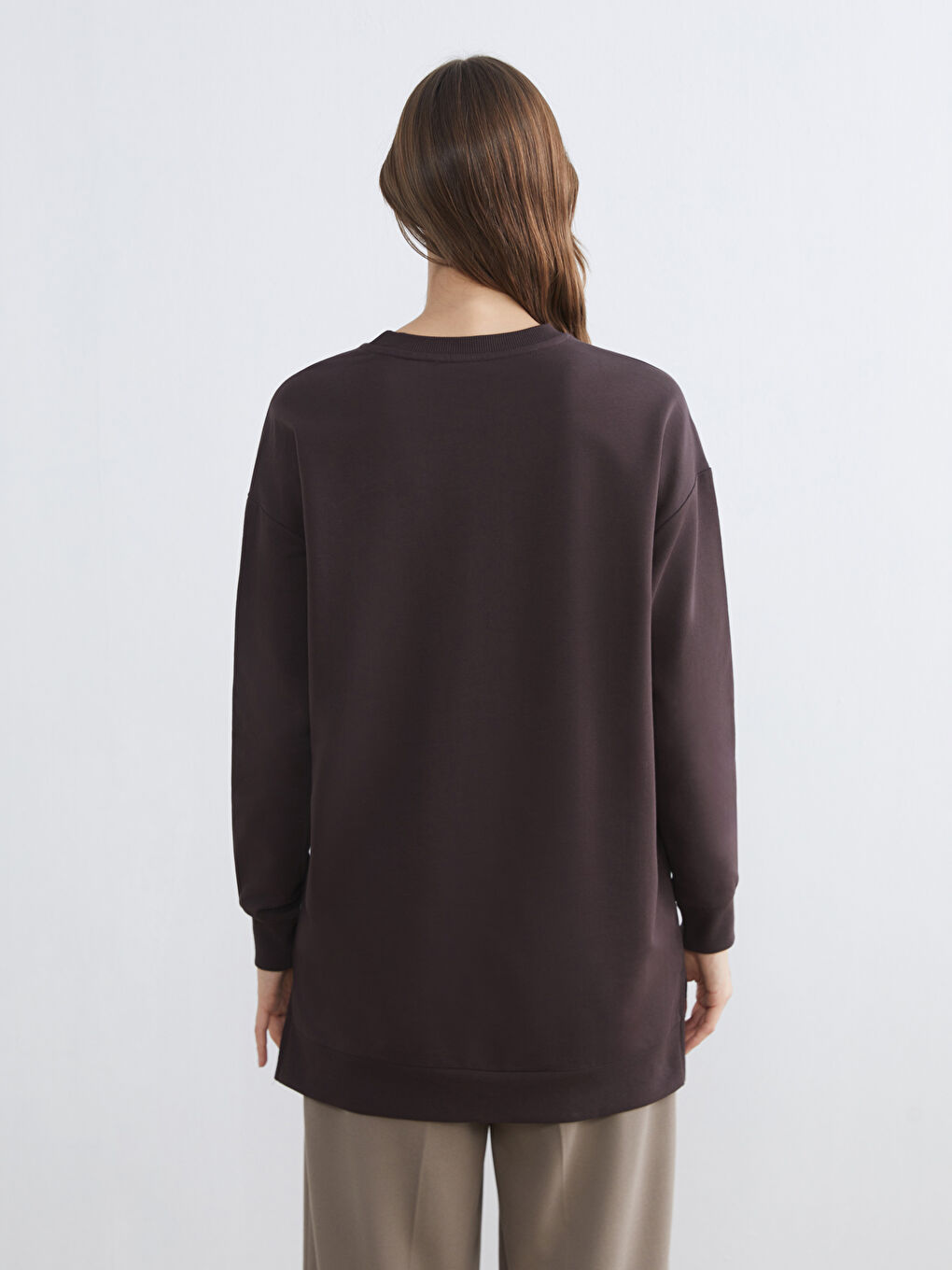 Printed Oversize Women's Sweatshirt Tunic-3