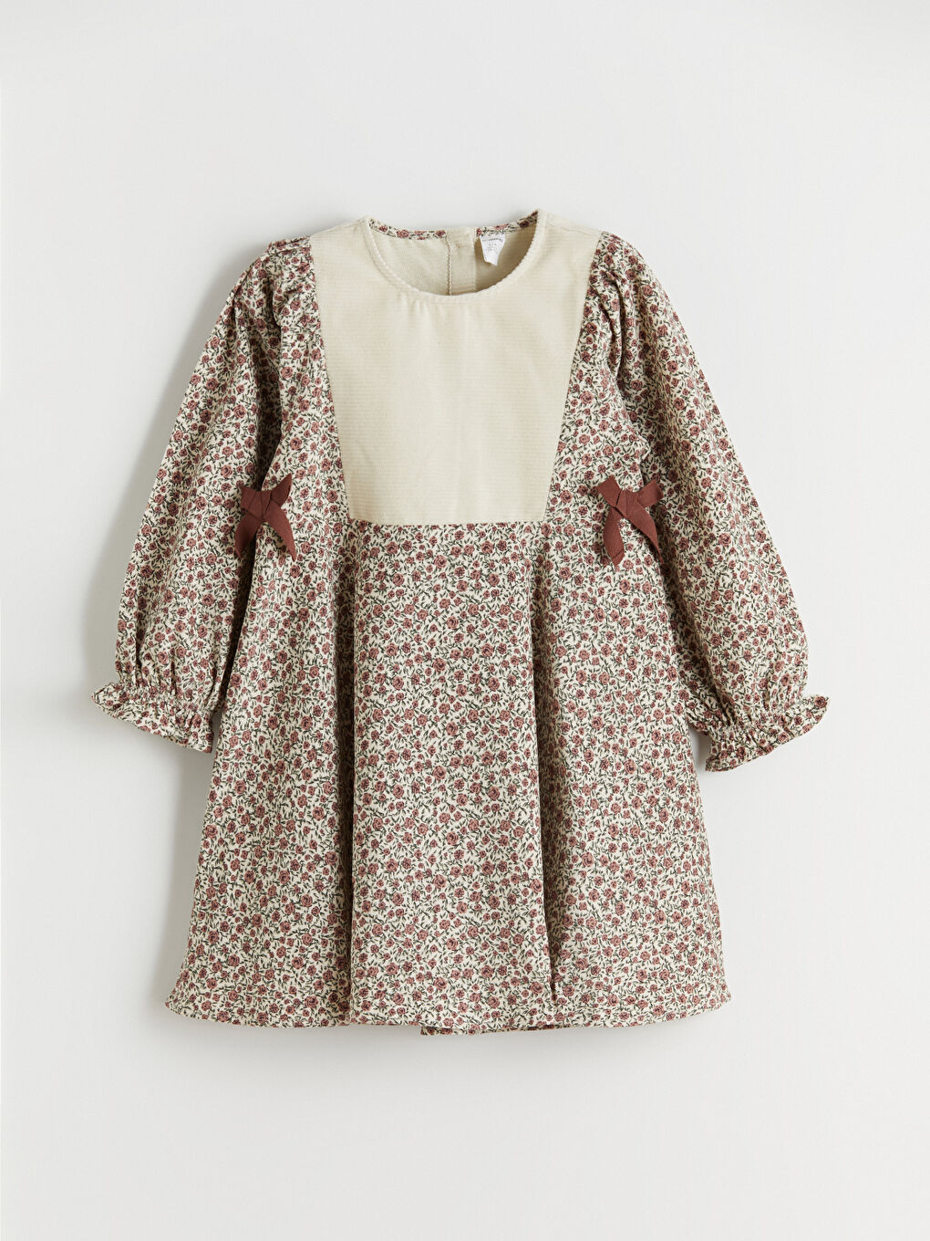 Crew Neck Floral Girls' Dress
