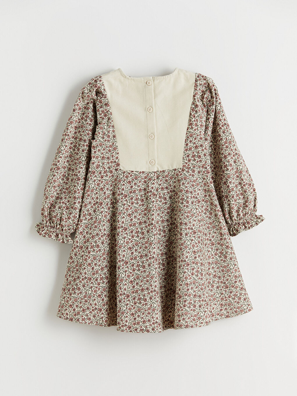 Crew Neck Floral Girls' Dress-2