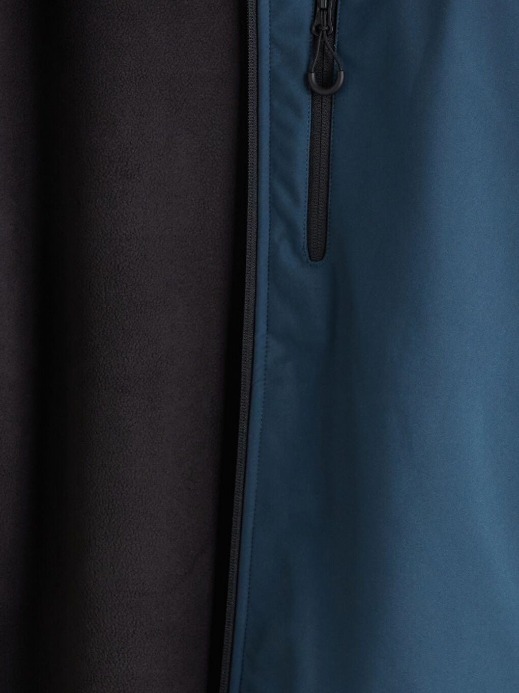 Lacivert Standart Kalıp Kapüşonlu Erkek Mont-3