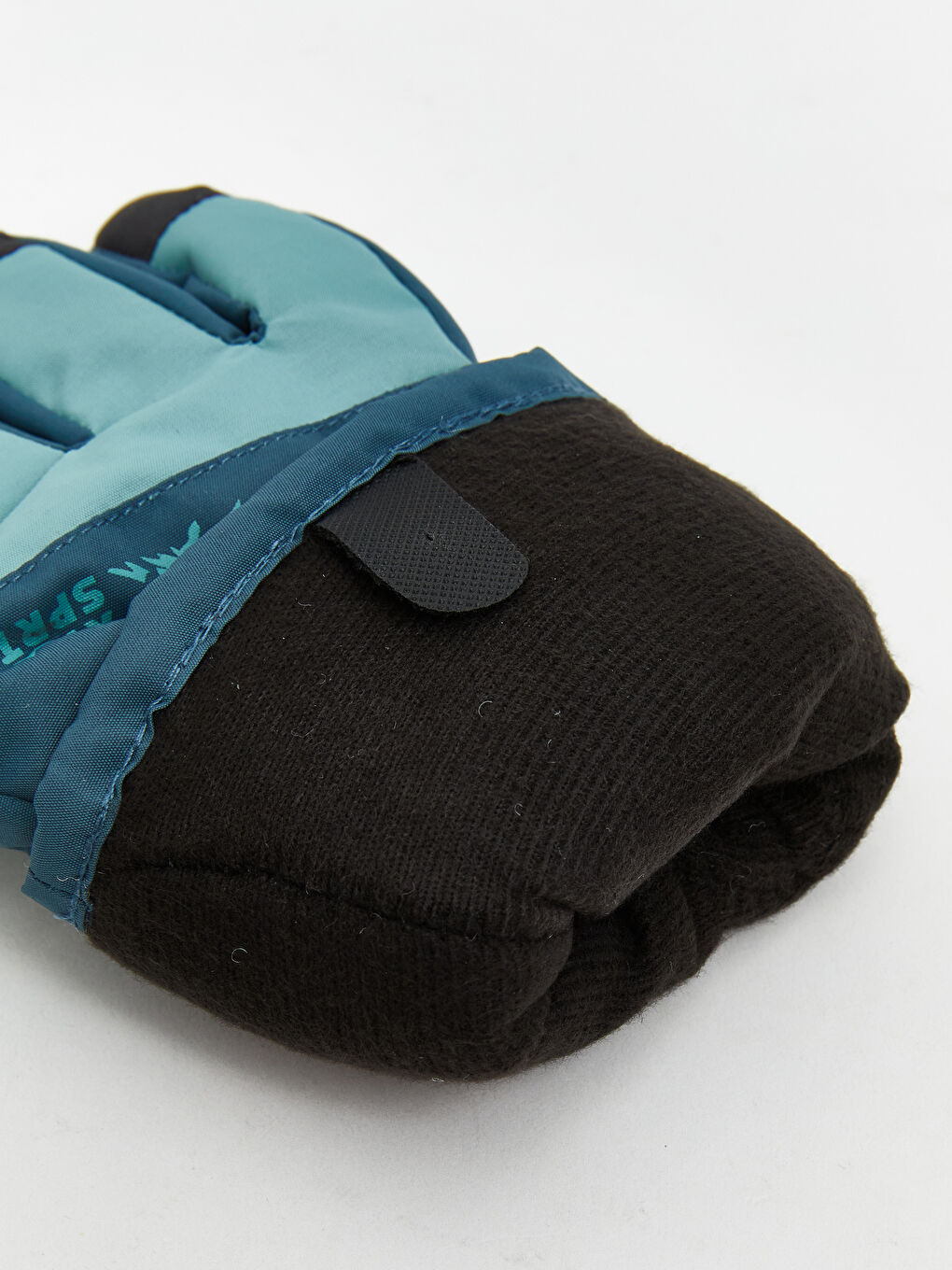 Petrol Kilit Detaylı Erkek Çocuk Kar Eldiveni-1