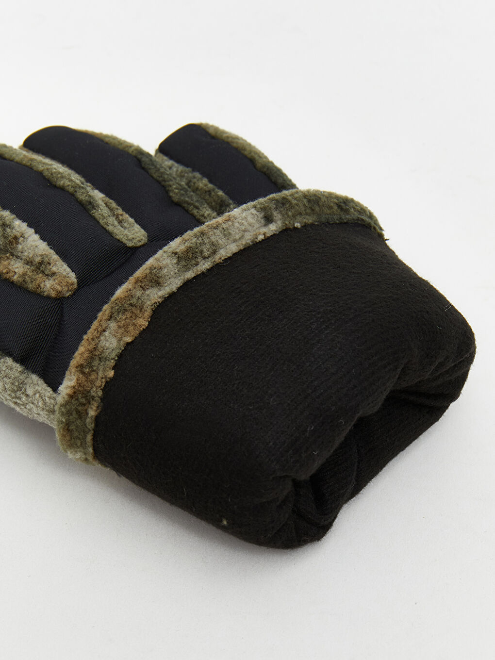 Karışık Kürklü Erkek Çocuk Kar Eldiveni-1