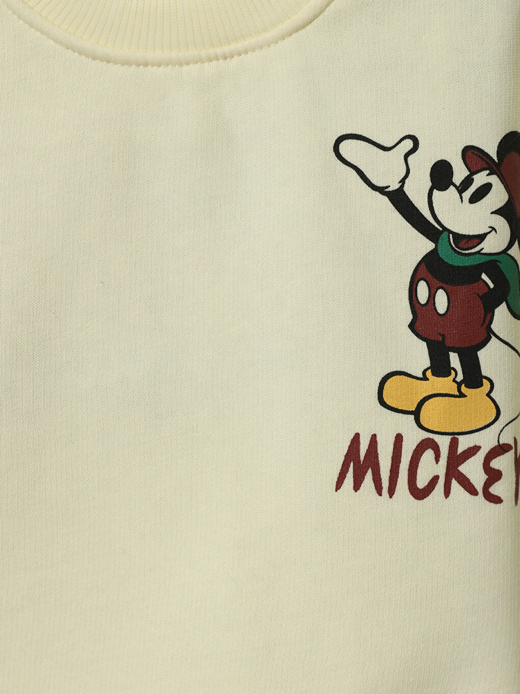 Crew Neck Mickey Mouse Printed Boys' Sweatshirt-2