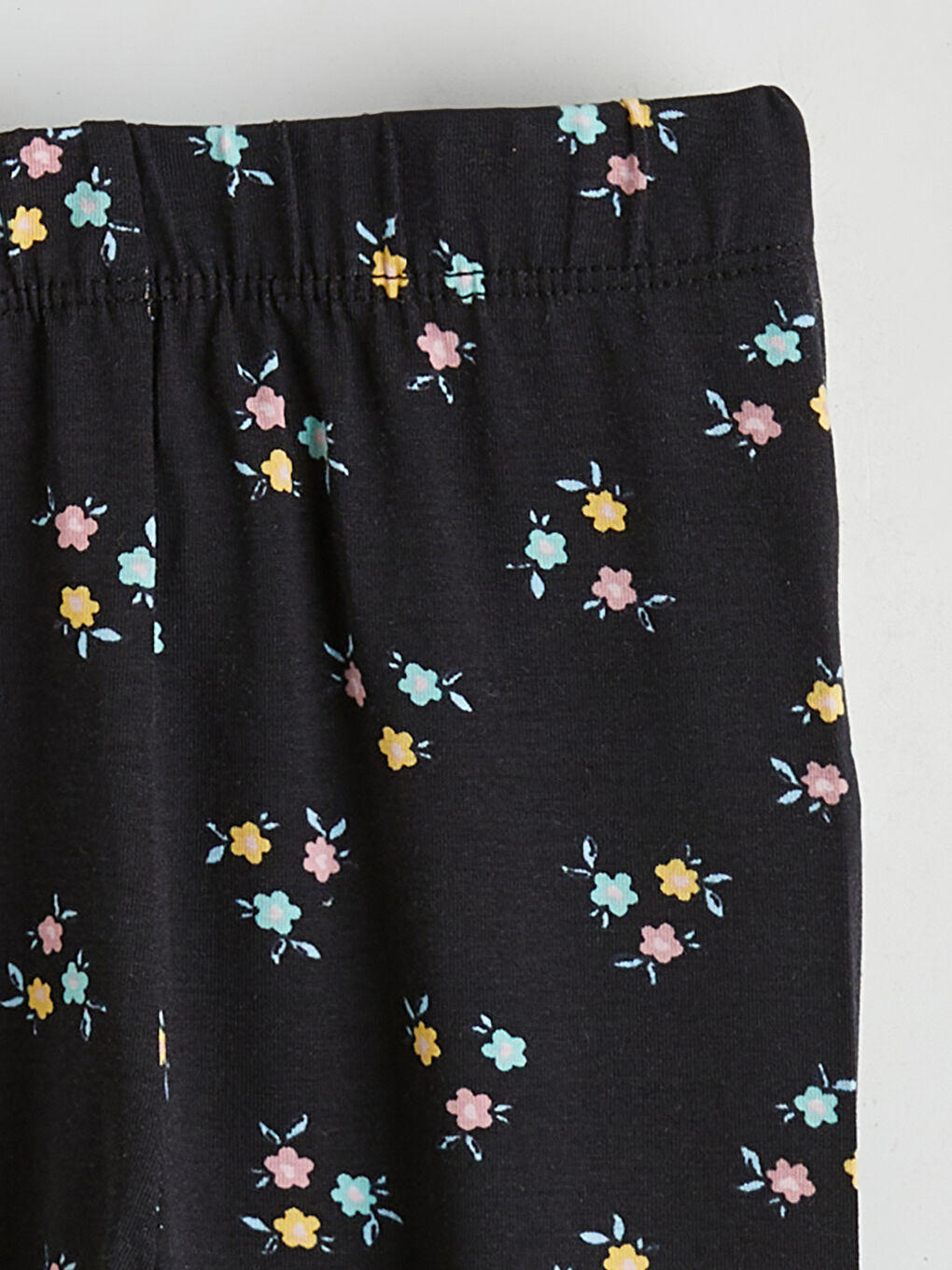 Elasticated Waist Floral Girls' Leggings-1