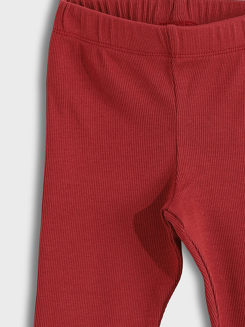 Elasticated Waist Basic Girls' Leggings-3