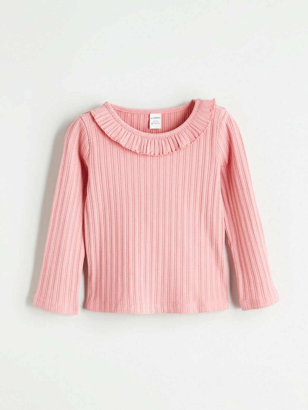 LCW Kids Long Sleeve Textured Girl Blouse -W5ED69Z1-GJZ