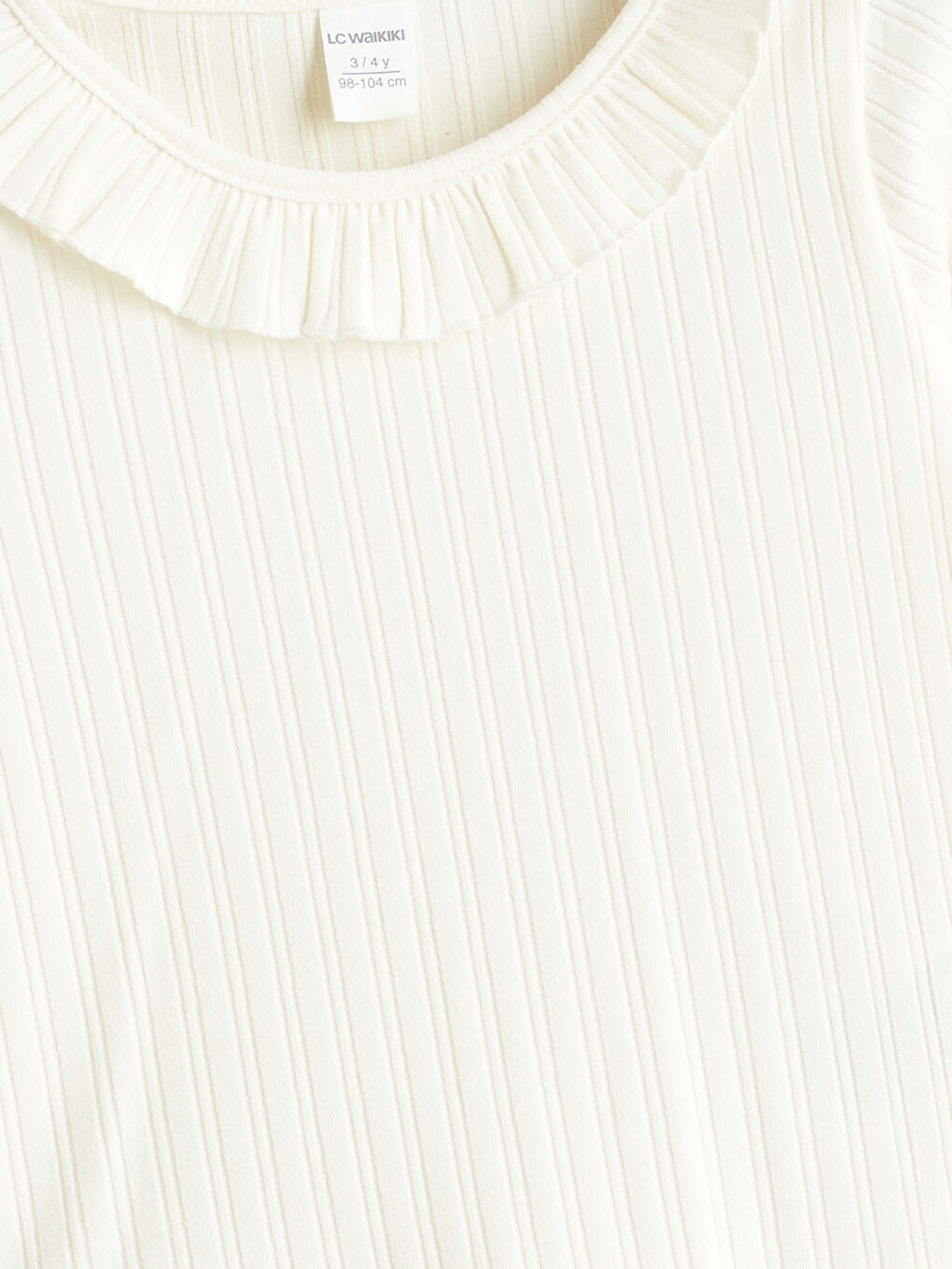 LCW Kids Long Sleeve Textured Girl Blouse -W5ED69Z1-FDJ