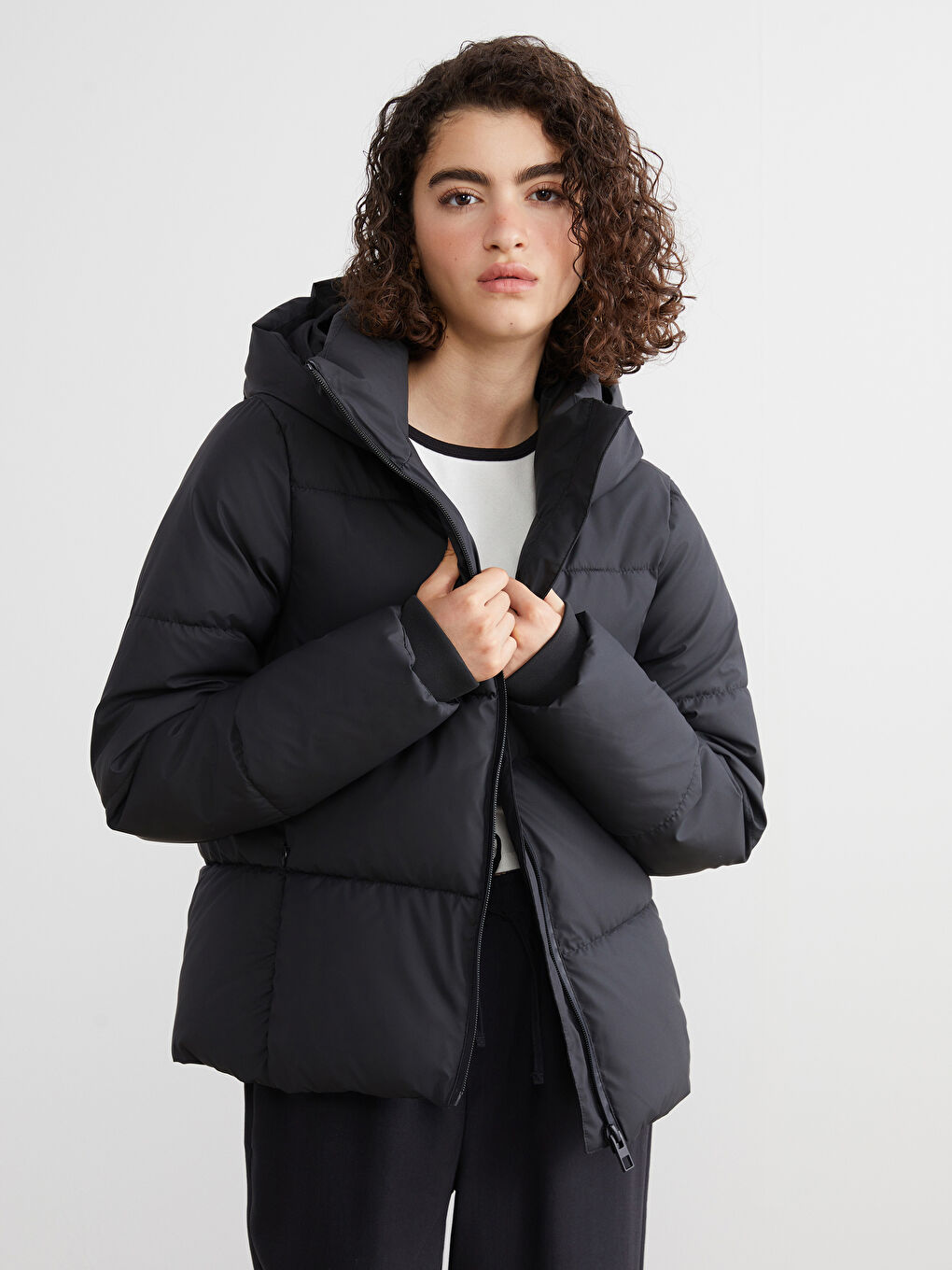 Hooded Women's Puffer Coat