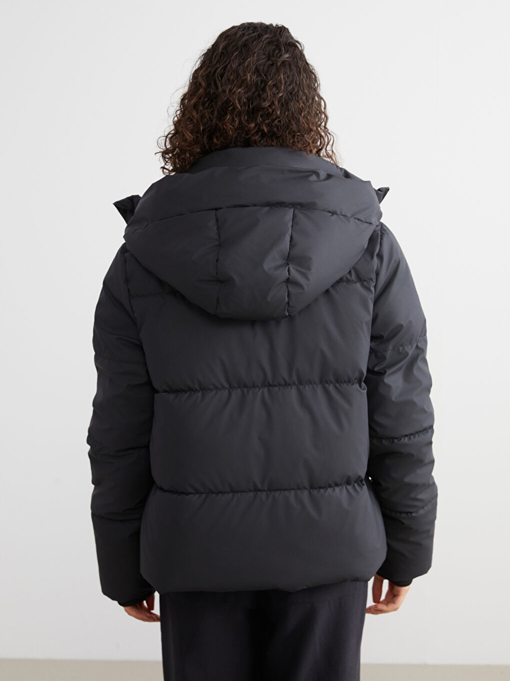 Hooded Women's Puffer Coat-4