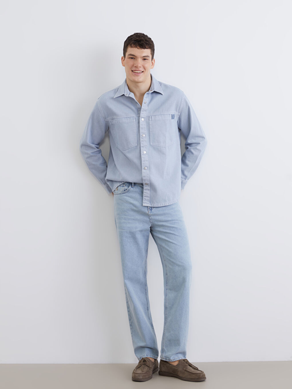 İndigo Baggy Fit Erkek Jean Pantolon-2