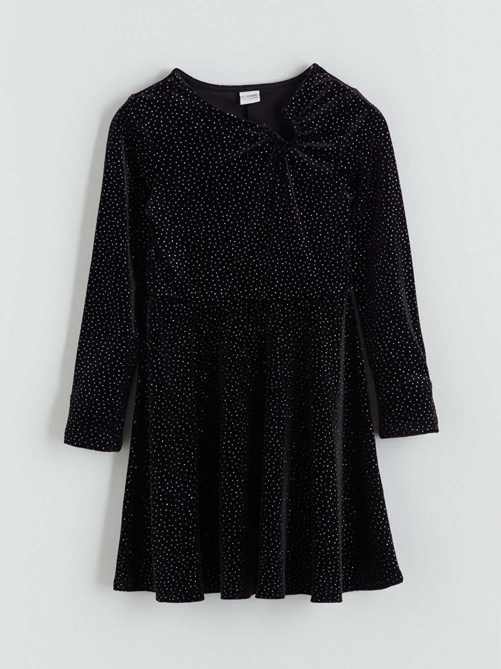 Haljina za devojčice sa okruglim izrezom i sjajem