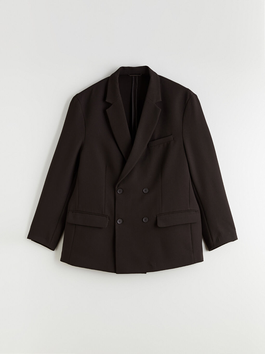 Kahverengi Standart Kalıp Erkek Blazer Ceket-5