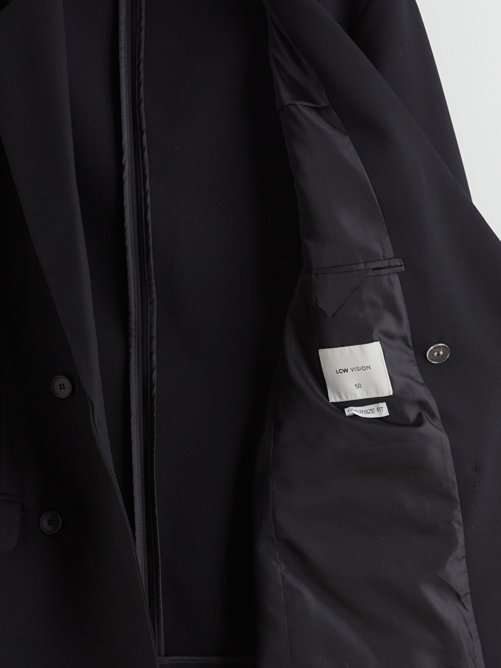 Siyah Standart Kalıp Erkek Blazer Ceket-6