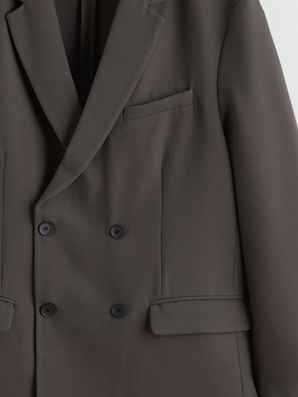 Haki Standart Kalıp Erkek Blazer Ceket-6