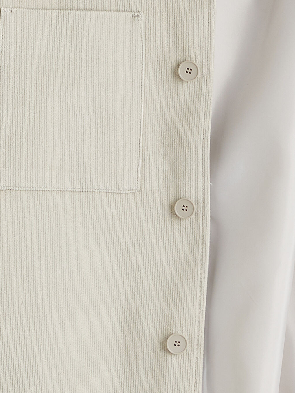 Bej Regular Fit Uzun Kollu Kadife Erkek Gömlek Ceket-1