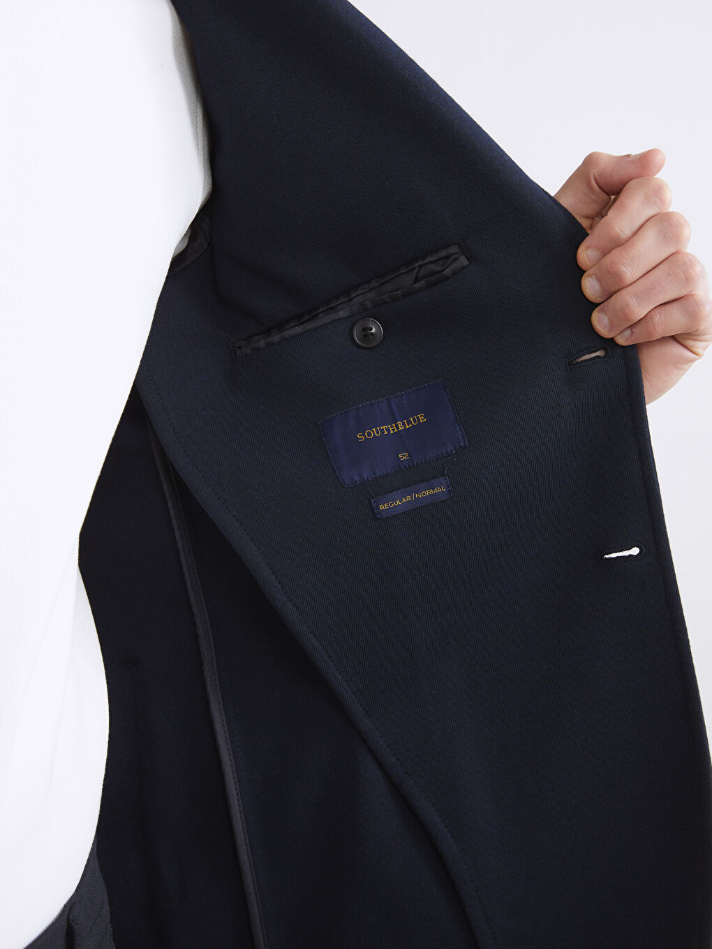 Lacivert Standart Kalıp Erkek Blazer Ceket-4