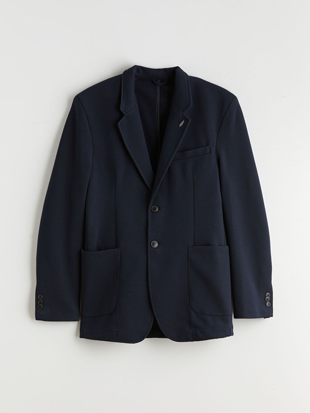 Lacivert Standart Kalıp Erkek Blazer Ceket-5