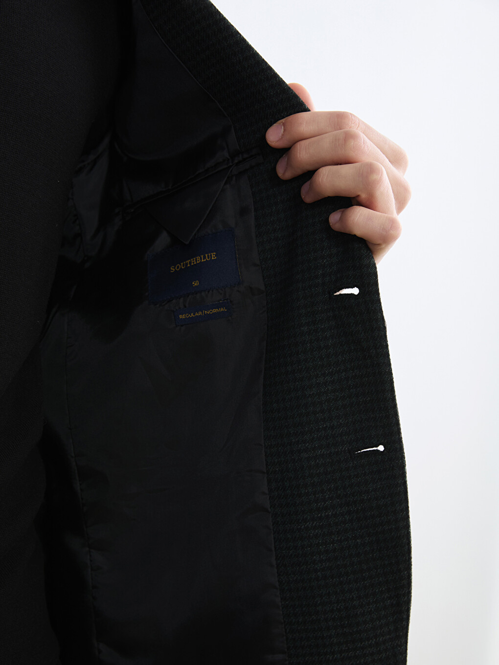 Yeşil Standart Kalıp Erkek Blazer Ceket-3