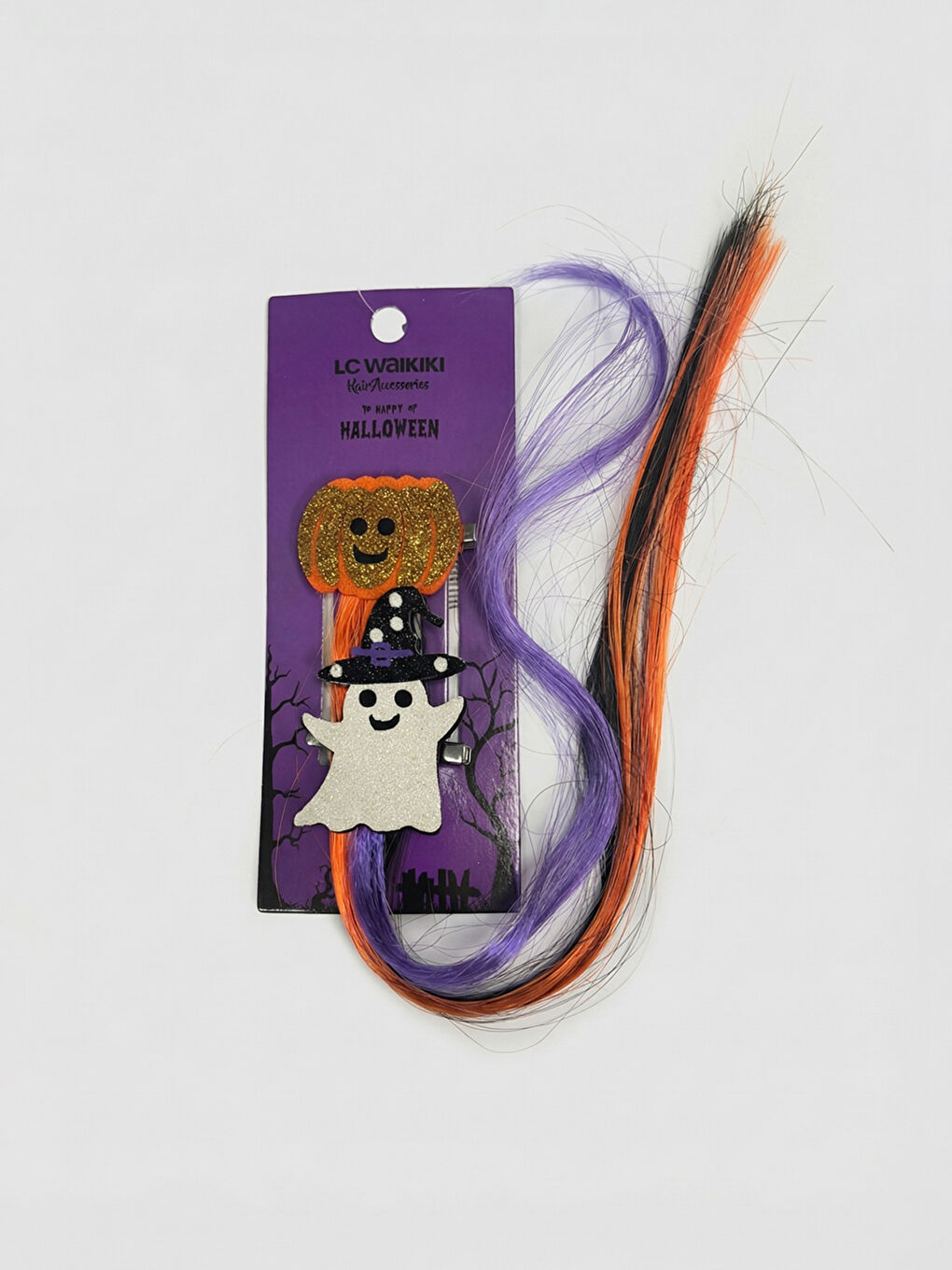 Girls' Hair Clip Set with Braided Hair Extensions, Set of 2