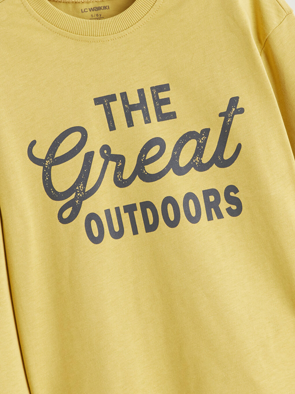 Sarı Uzun Kollu Erkek Çocuk Tişört 2'li-5