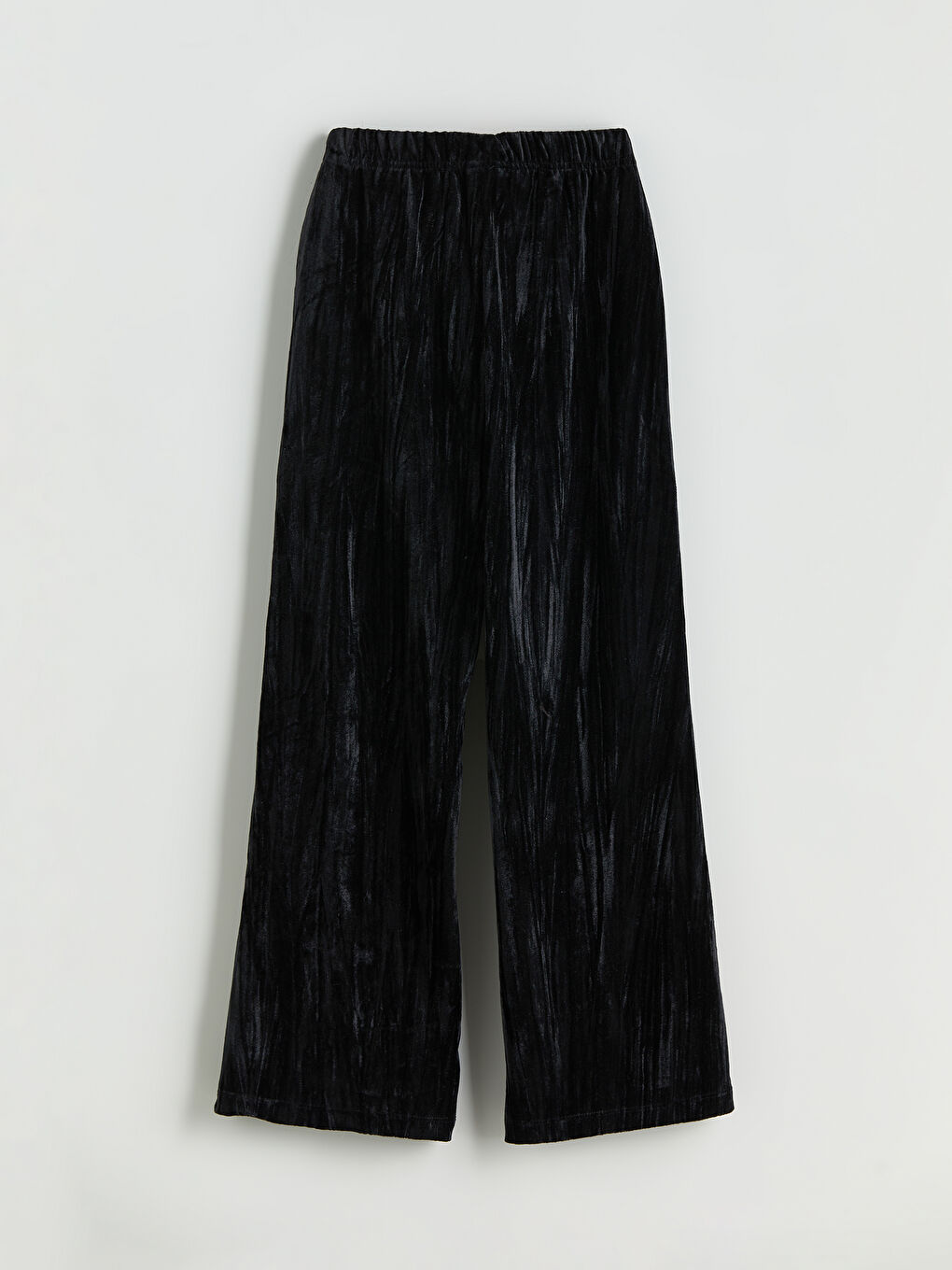 Girls' Velvet Sweatpants with Elasticated Waist-1