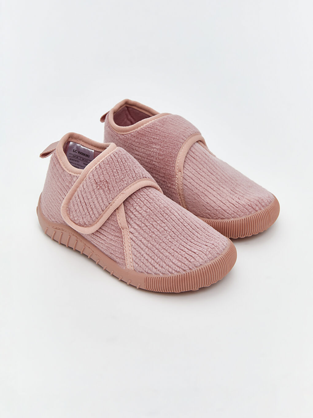 Pembe Cırt Cırtlı Kız Bebek Panduf