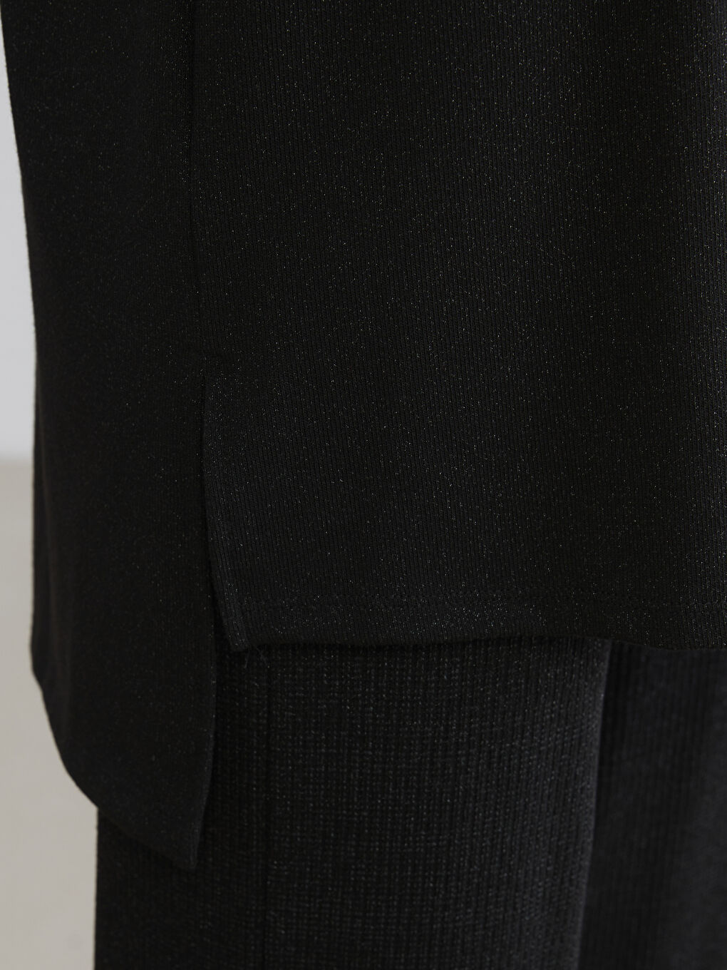 Siyah Balıkçı Yaka Oversize Kadın Tunik-3