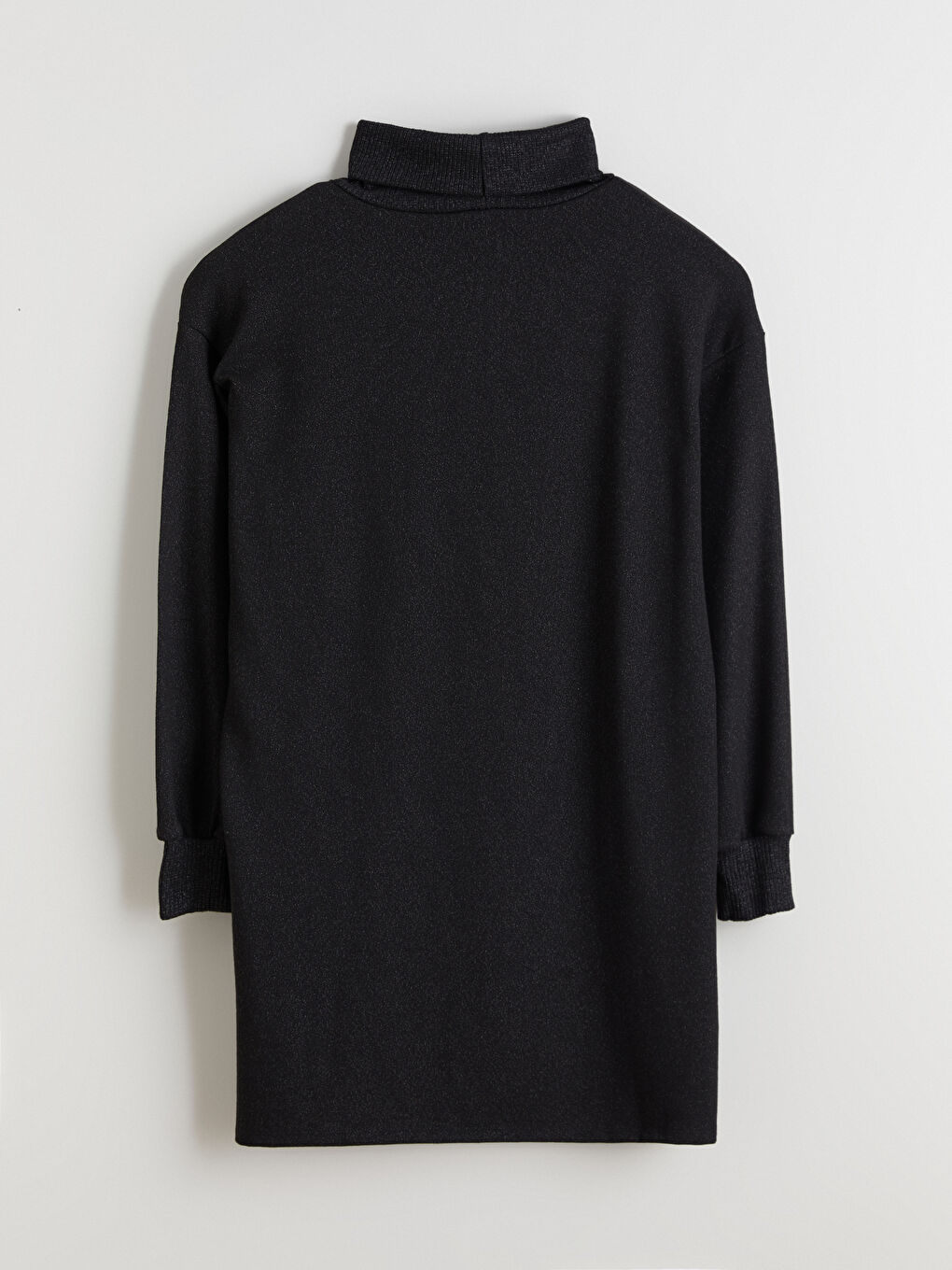 Siyah Balıkçı Yaka Oversize Kadın Tunik-7