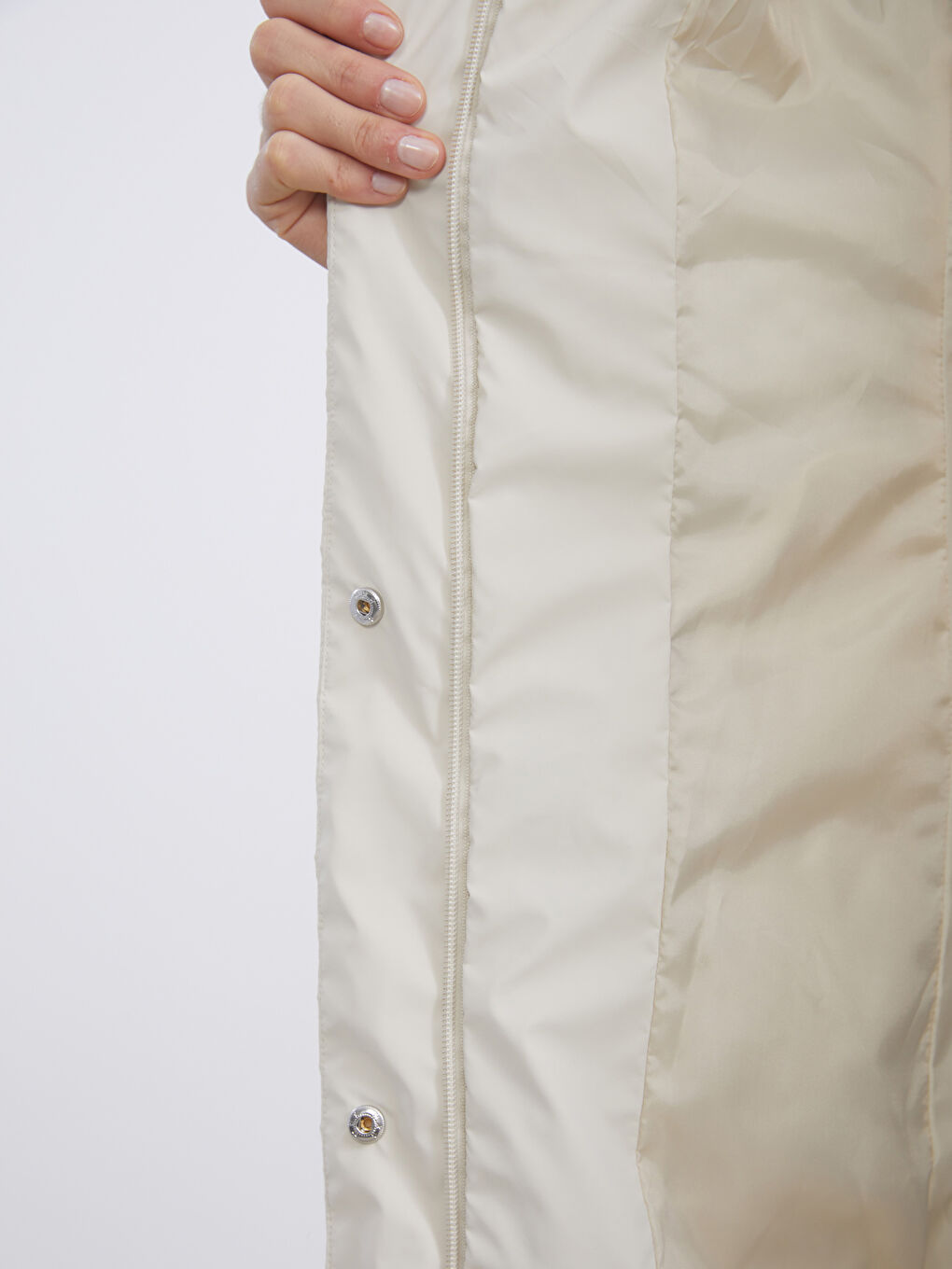 Woman ECRU Puffer Coat-3