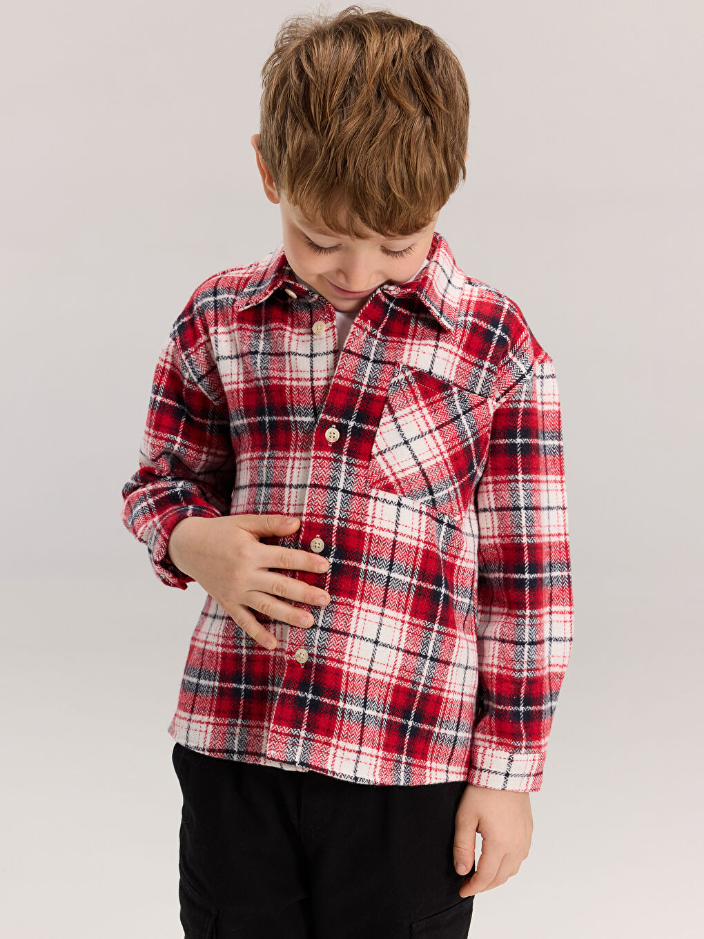 کراس قۆڵ درێژ چوارخانە بۆ کوڕان